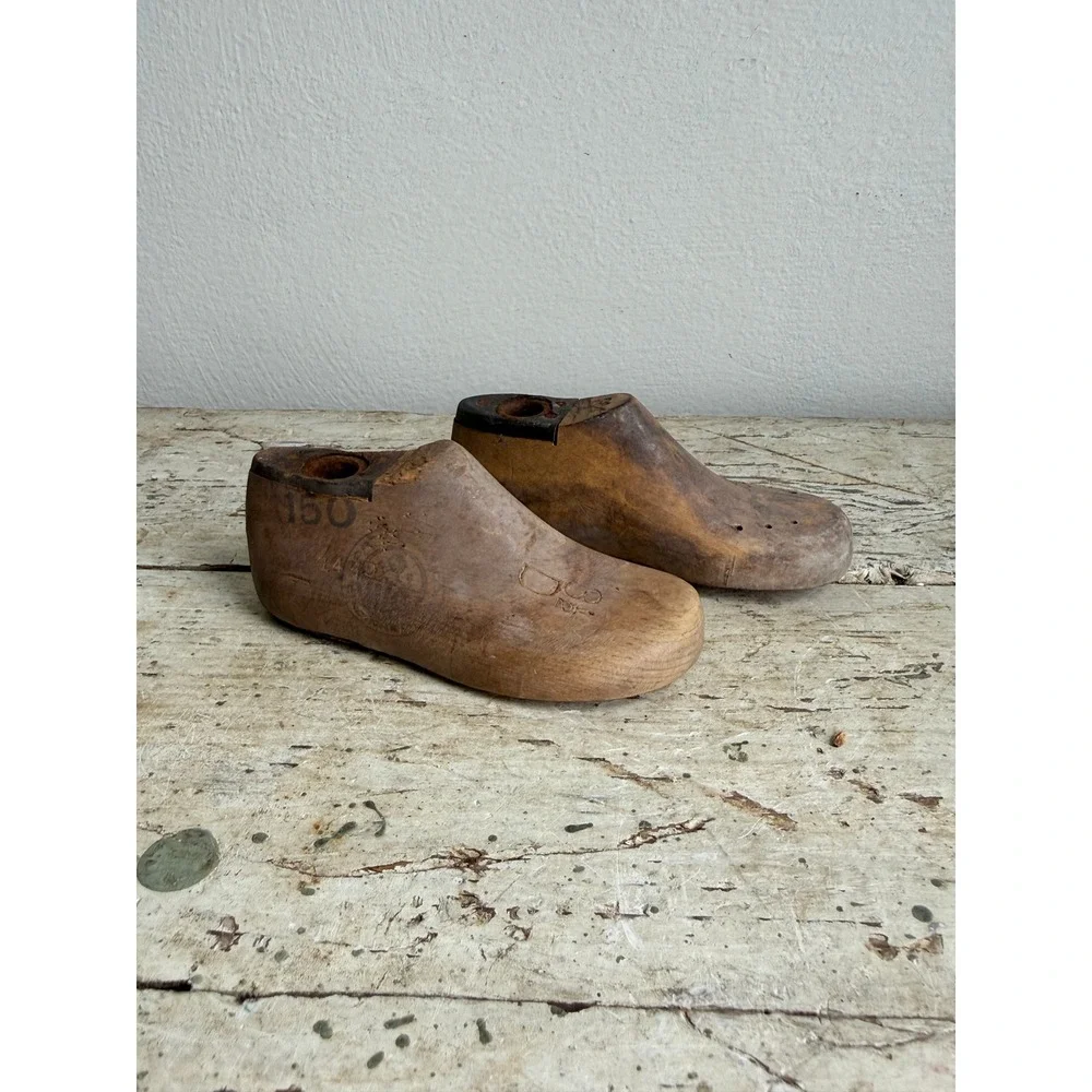 Vintage Morton Last Co Child Wooden Shoe Lasts Size 3.5 MLC 150 Cobbler Forms - Picture 4 of 7